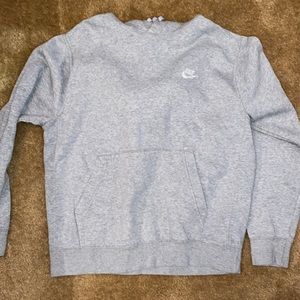 Grey nike hoodie size medium.
